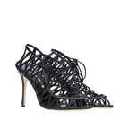 Manolo Blahnik Hamza 105 Leather Sandals - Black - Femme