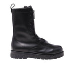 Bottes - Valentino Garavani Combat Leather  - Black