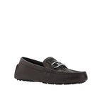 Mocassins Fendi Leather Monogram - Brown - Homme