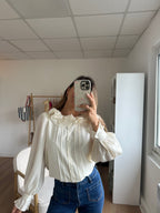 Blouse Brune Écru