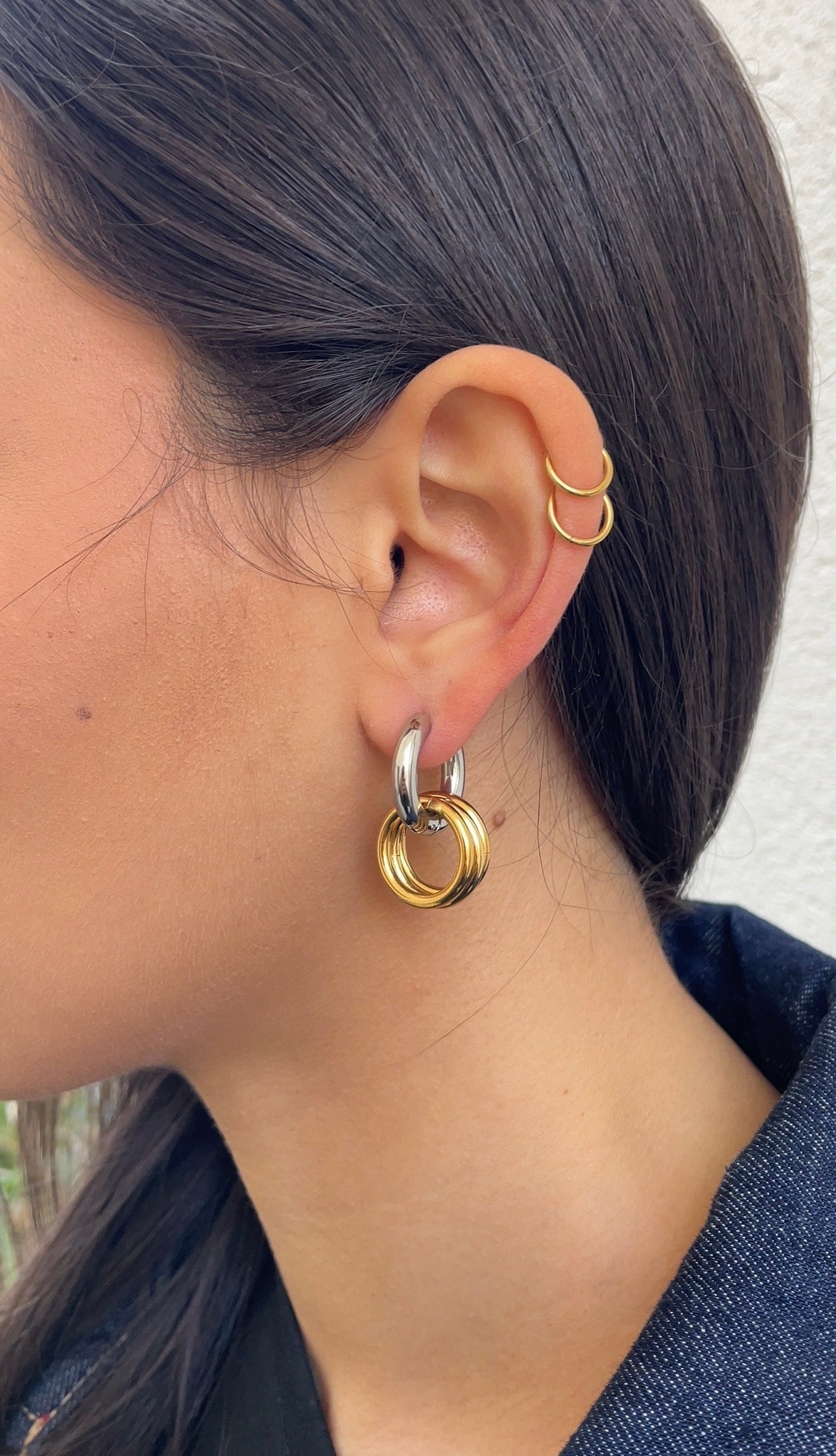 Boucles D'Oreilles Trio X Hoop