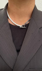 Collier Pearl X Chain