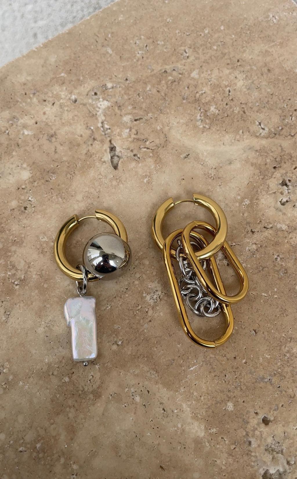 Boucles D'Oreilles Asymmetric Grunge