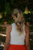 Top Sequins Yara - Blanc