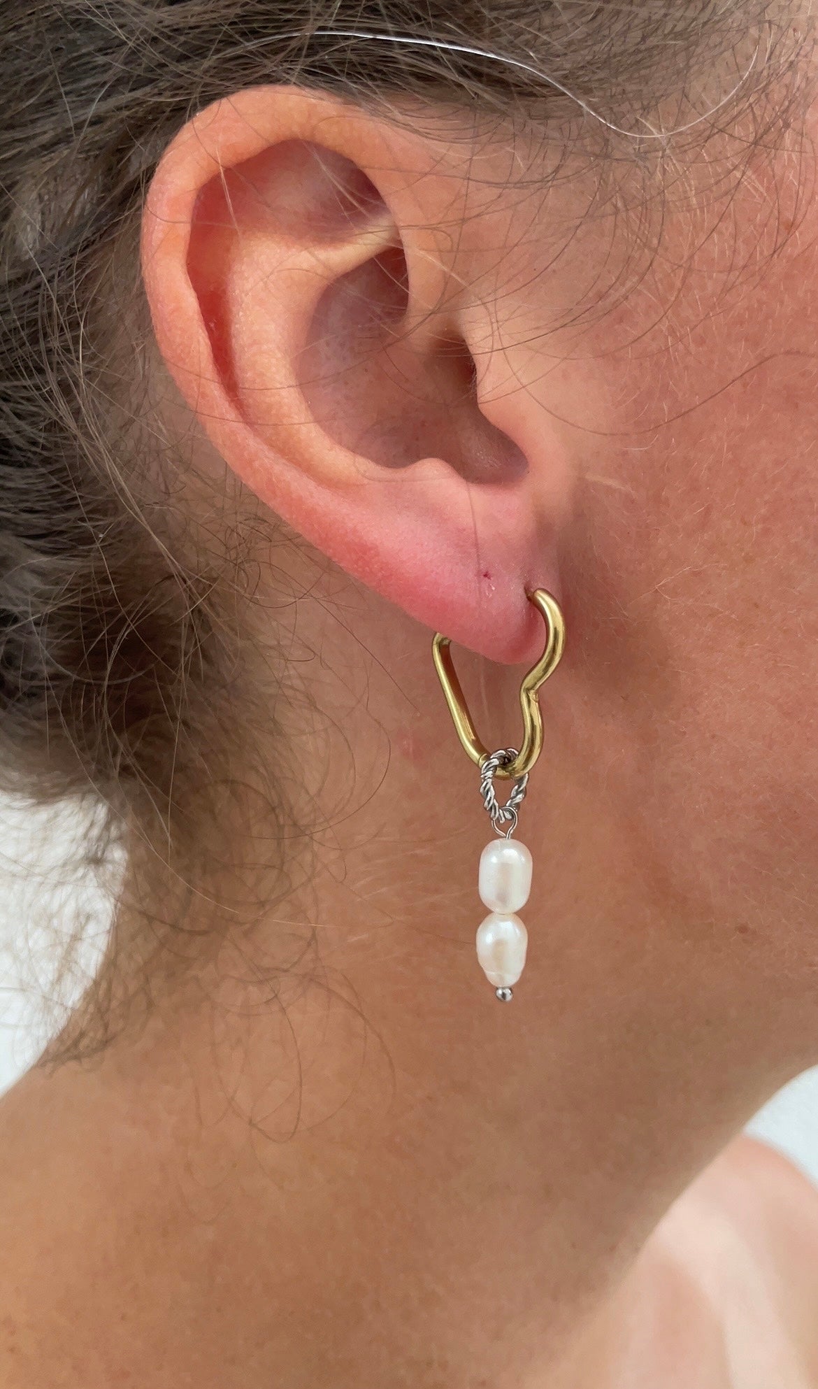 Boucles D'Oreilles Asymetric Heart