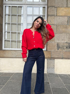 Cardigan Charlie Rouge