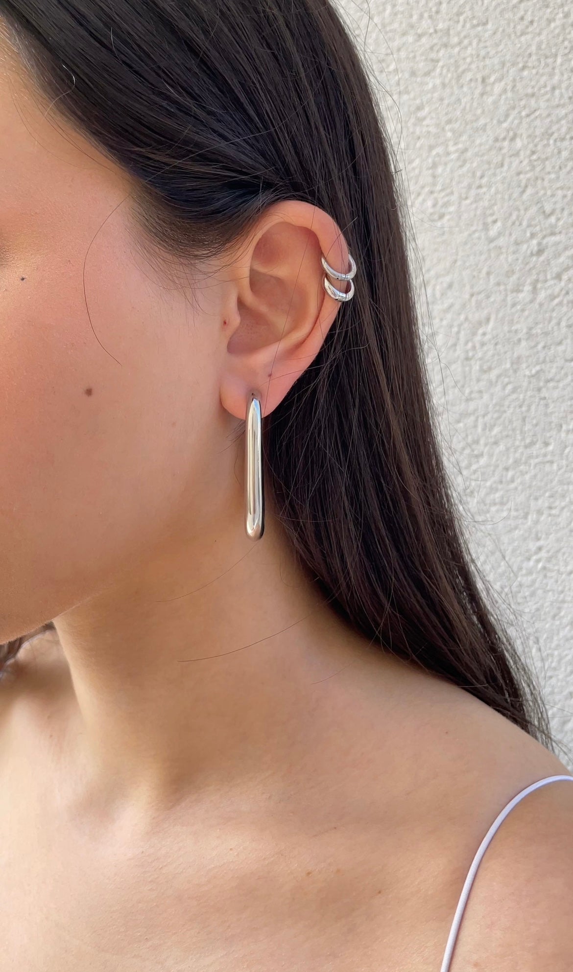 Boucles D'Oreilles Huge Rectangular
