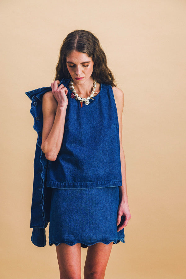 Jupe Brune Denim