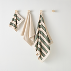 Serviette De Bain - Rayures Vertes