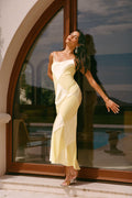 Robe Patchwork Losanges - Jaune