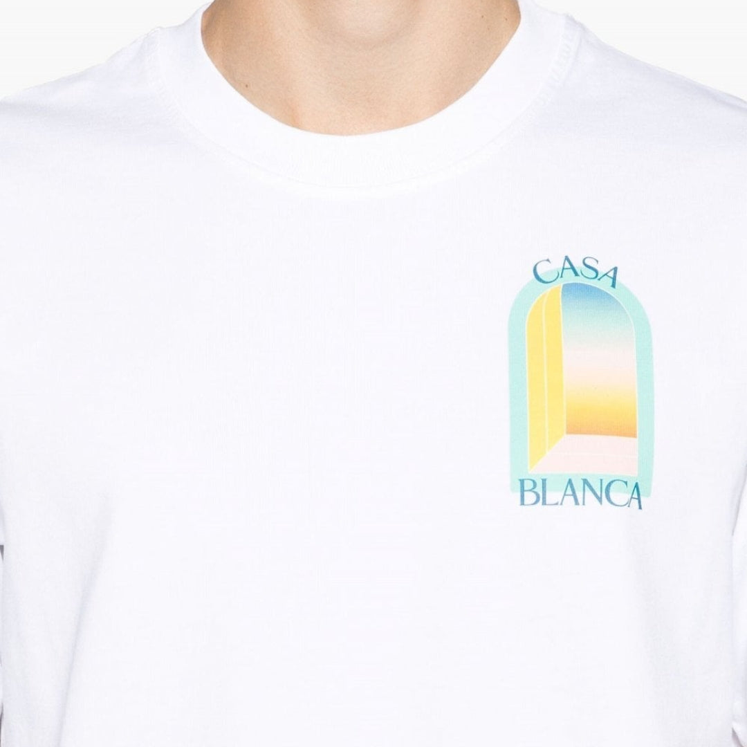 Casablanca - T-Shirt L'Arche Gradient Pastel Ss23 - Blanc