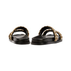 Ronda Black Comfort Two Straps Slides