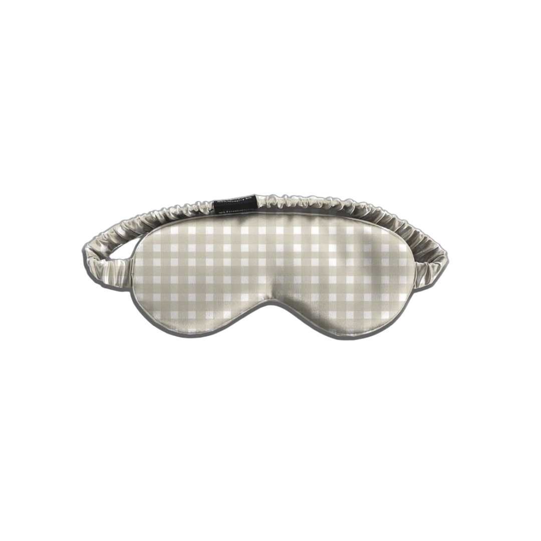 Masque De Nuit En Soie - Vichy