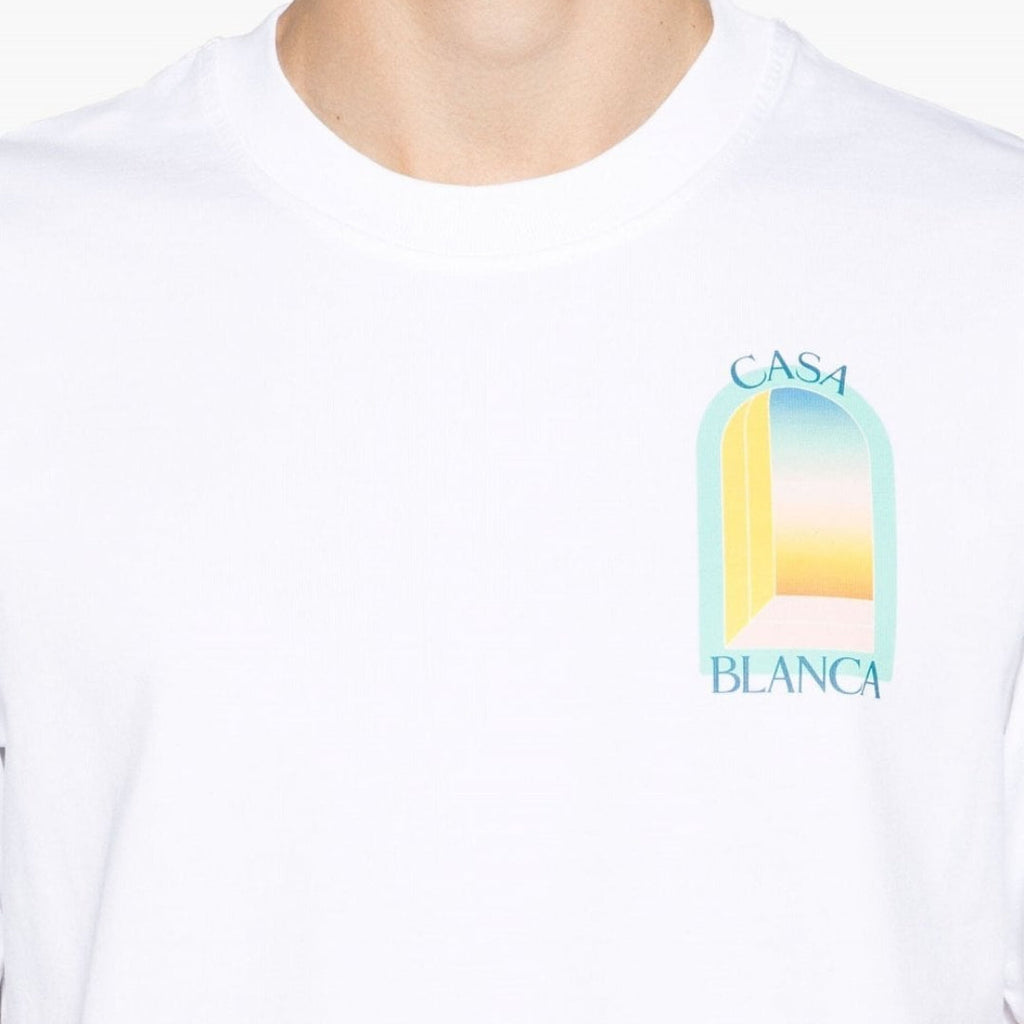 Casablanca - T-Shirt L'Arche Gradient Pastel Ss23 - Blanc