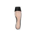 Ballerines - Gianvito Rossi Plexi Slingback Flats - Black