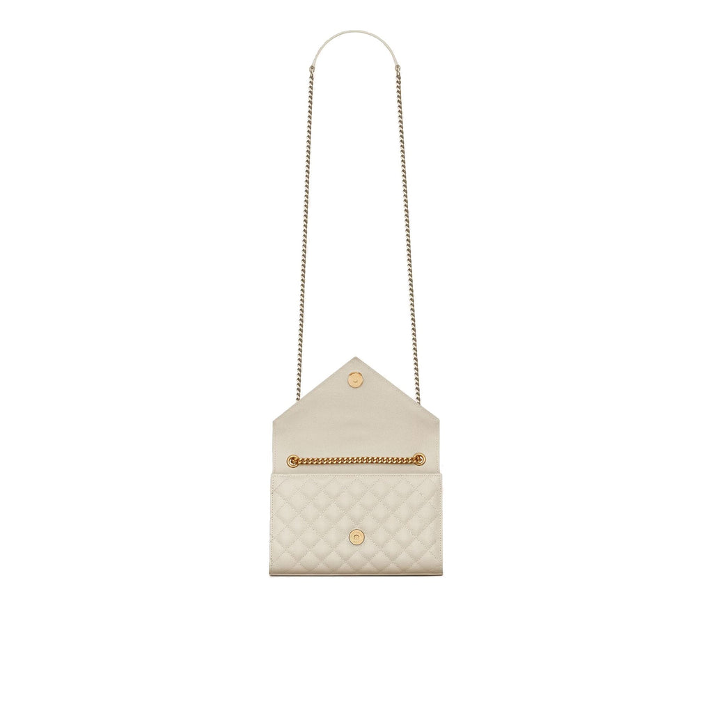Saint Laurent - Sac Envelope Small - Femme - Ivory