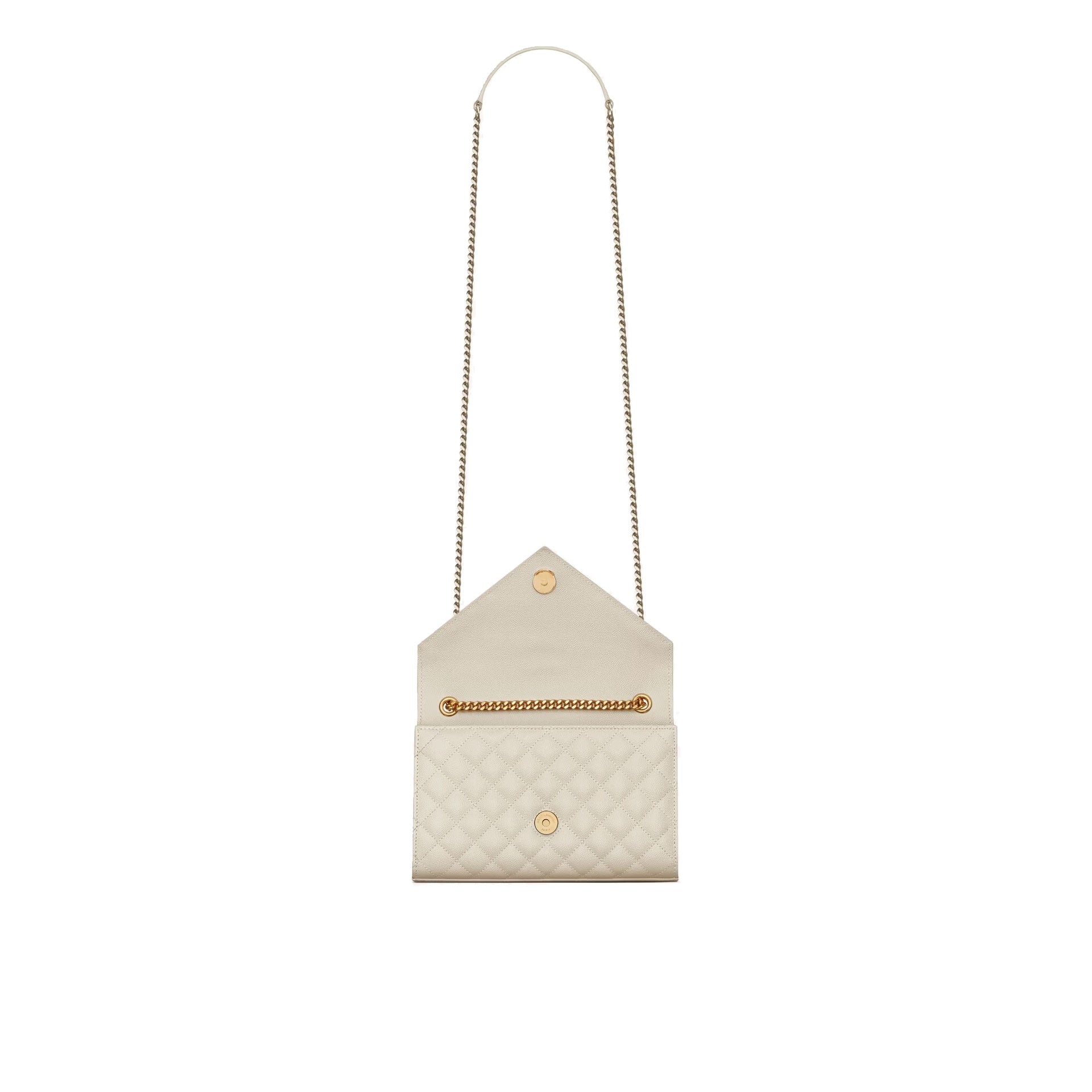 Saint Laurent - Sac Envelope Small - Femme - Ivory