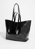 Sac Julie Cabas En Cuir Noir Pour Femme