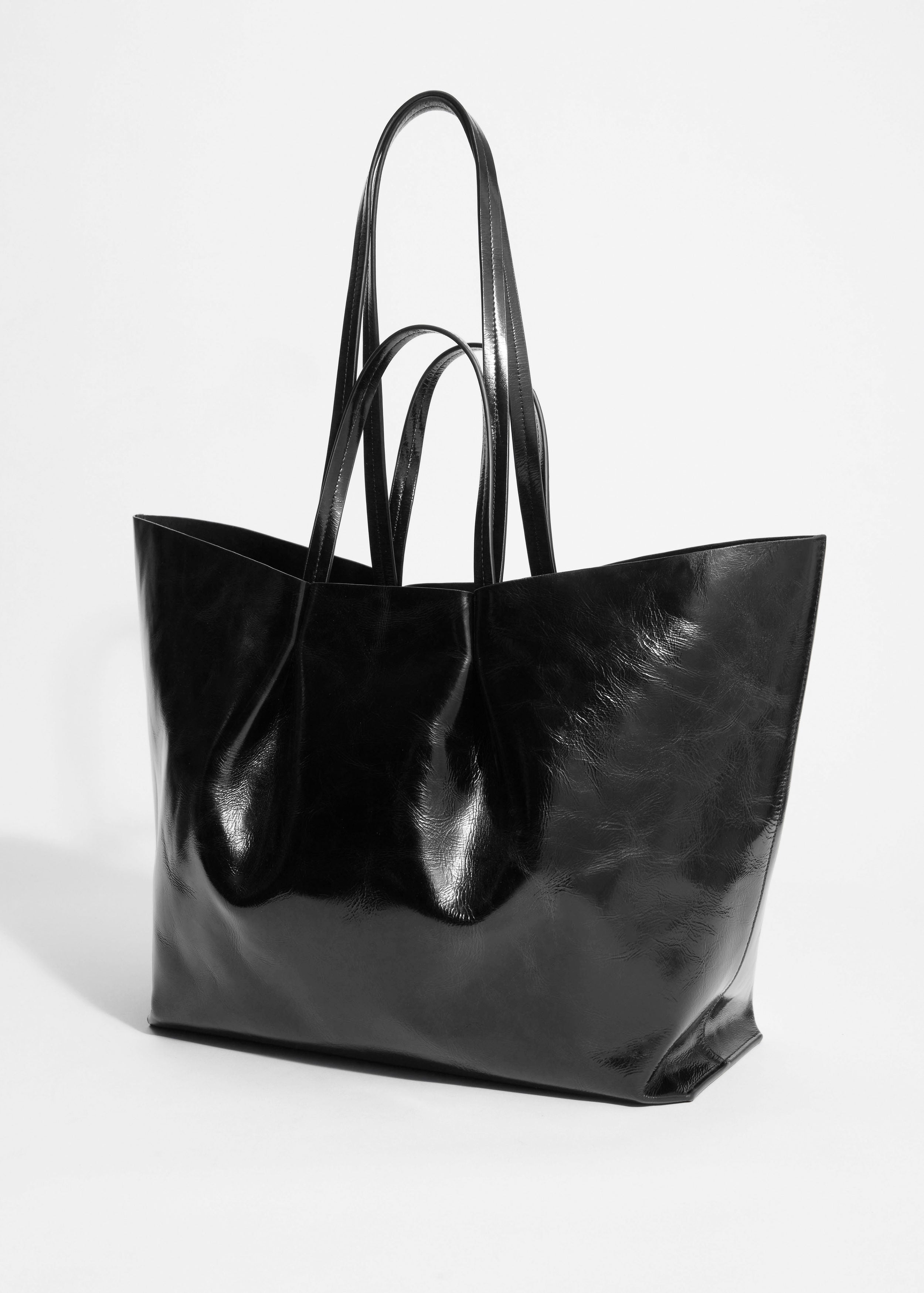 Sac Julie Cabas En Cuir Noir Pour Femme
