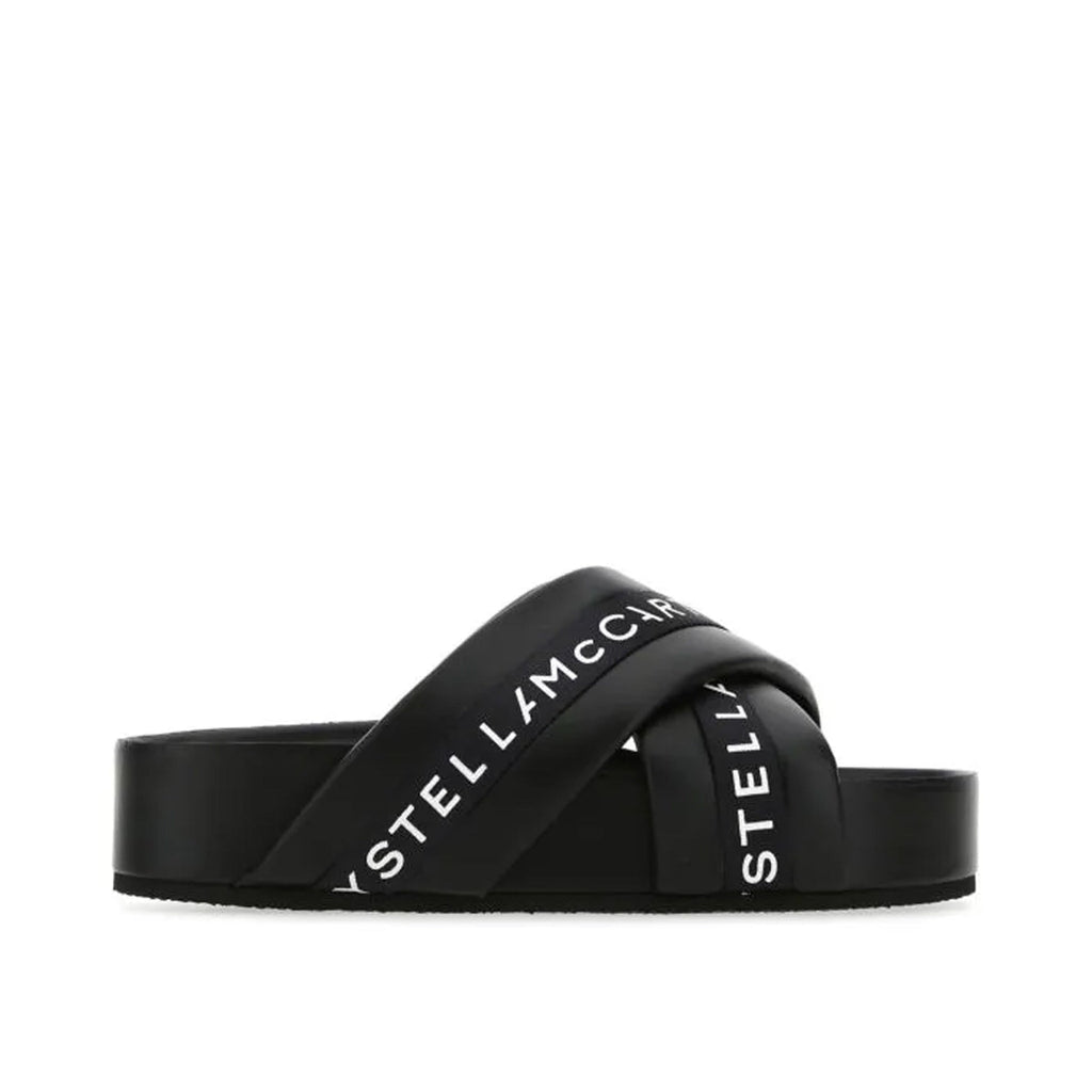Mules Stella Mccartney Logo - Black - Femme