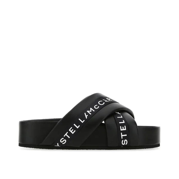 Mules Stella Mccartney Logo - Black - Femme