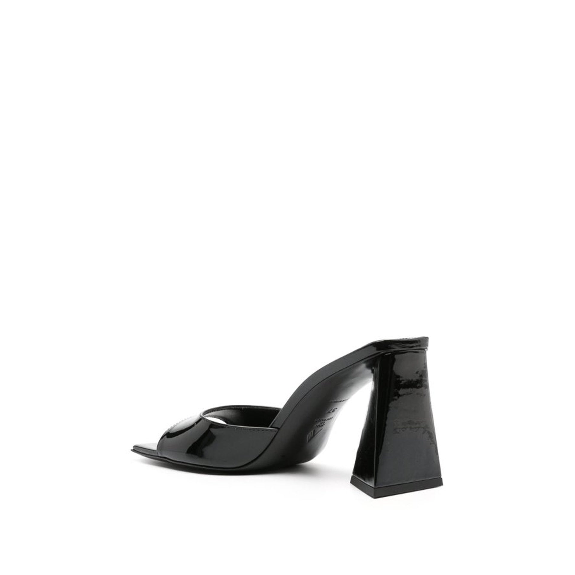 Sandales The Attico Mini Devon 85 Leather - Black - Femme
