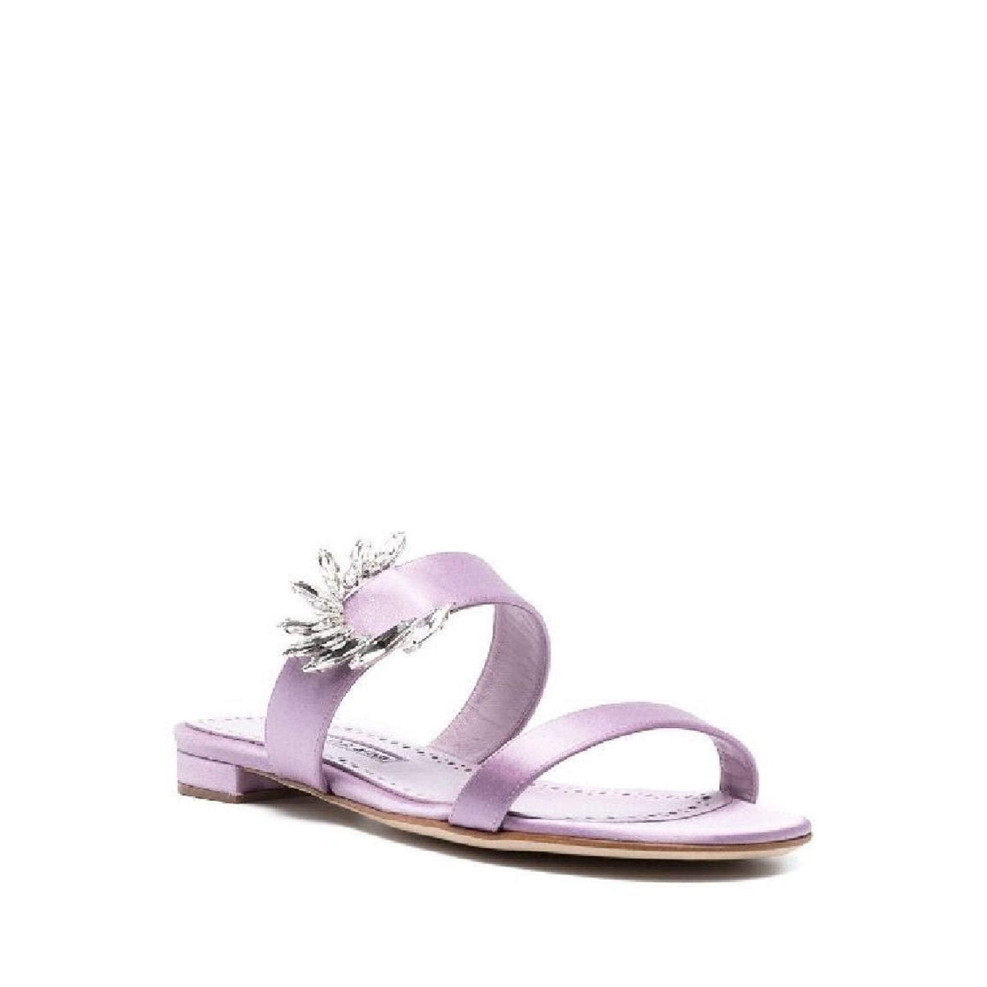 Sandales Manolo Blahnik Chivela 010 - Lilac - Femme