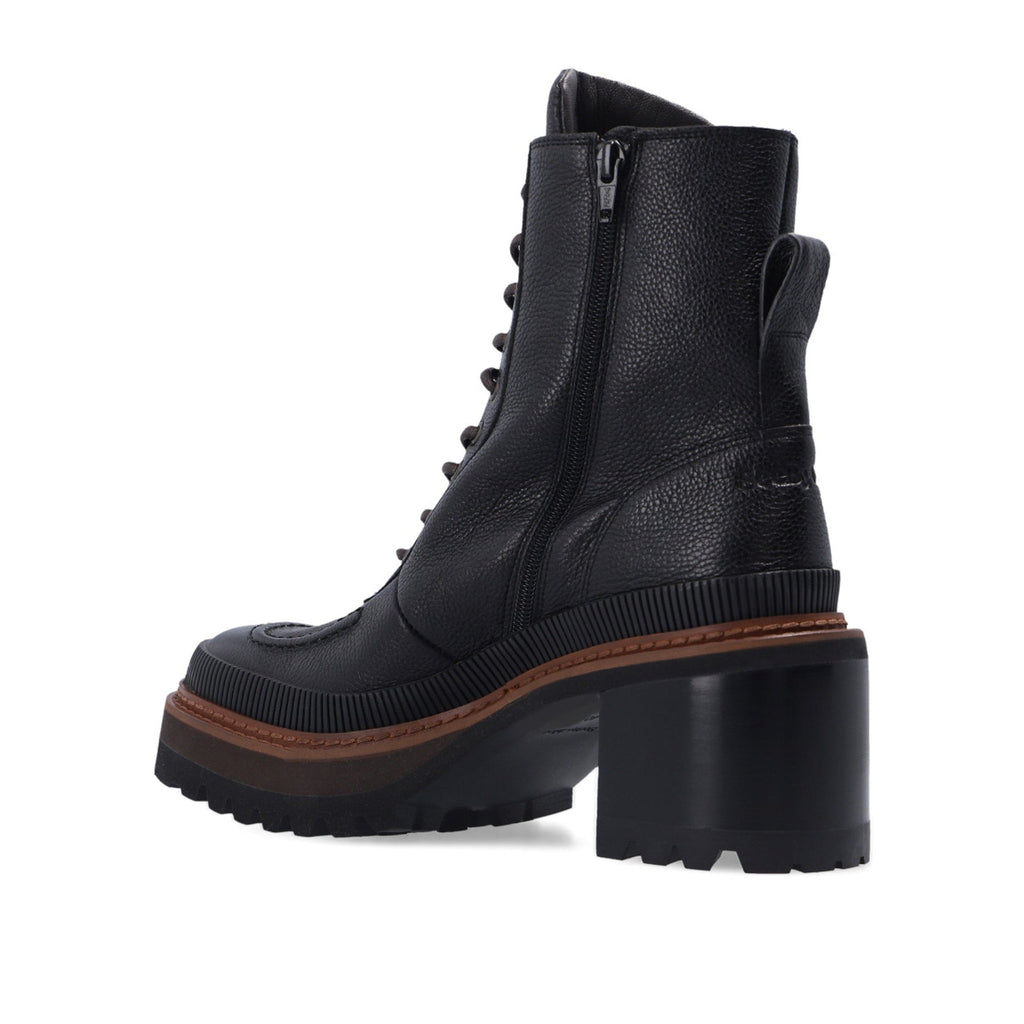 Bottes See By Chloe Mahalia Leather Lace-Up - Black - Femme