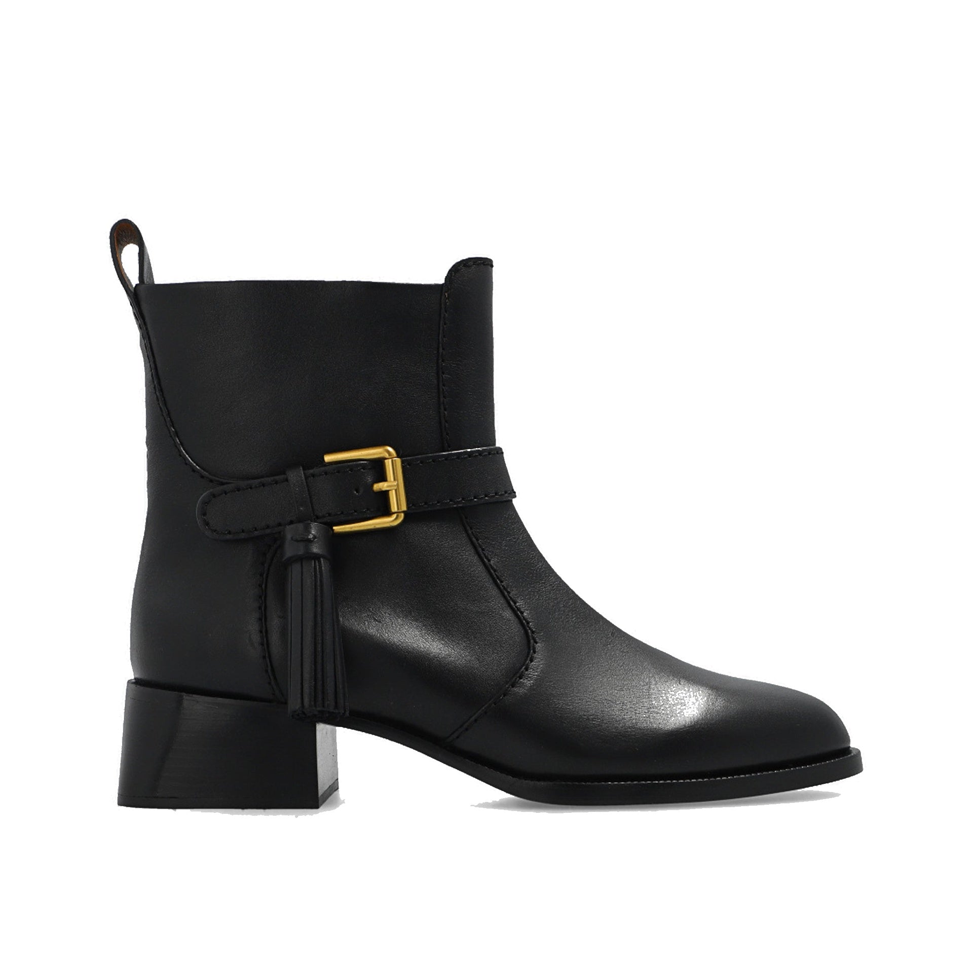 Bottes See By Chloe Lory Leather Ankle - Black - Femme