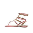 Valentino Garavani Rockstud Flip-Flop Sandals - Pink - Femme