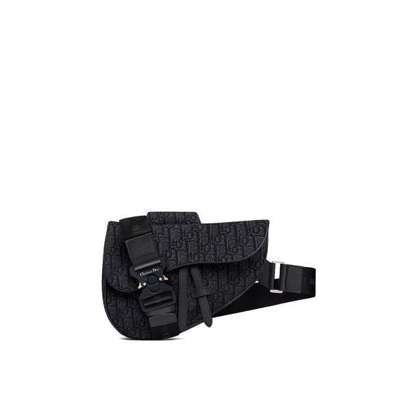Dior - Sac Messager Oblique Jacquard - Homme - Black