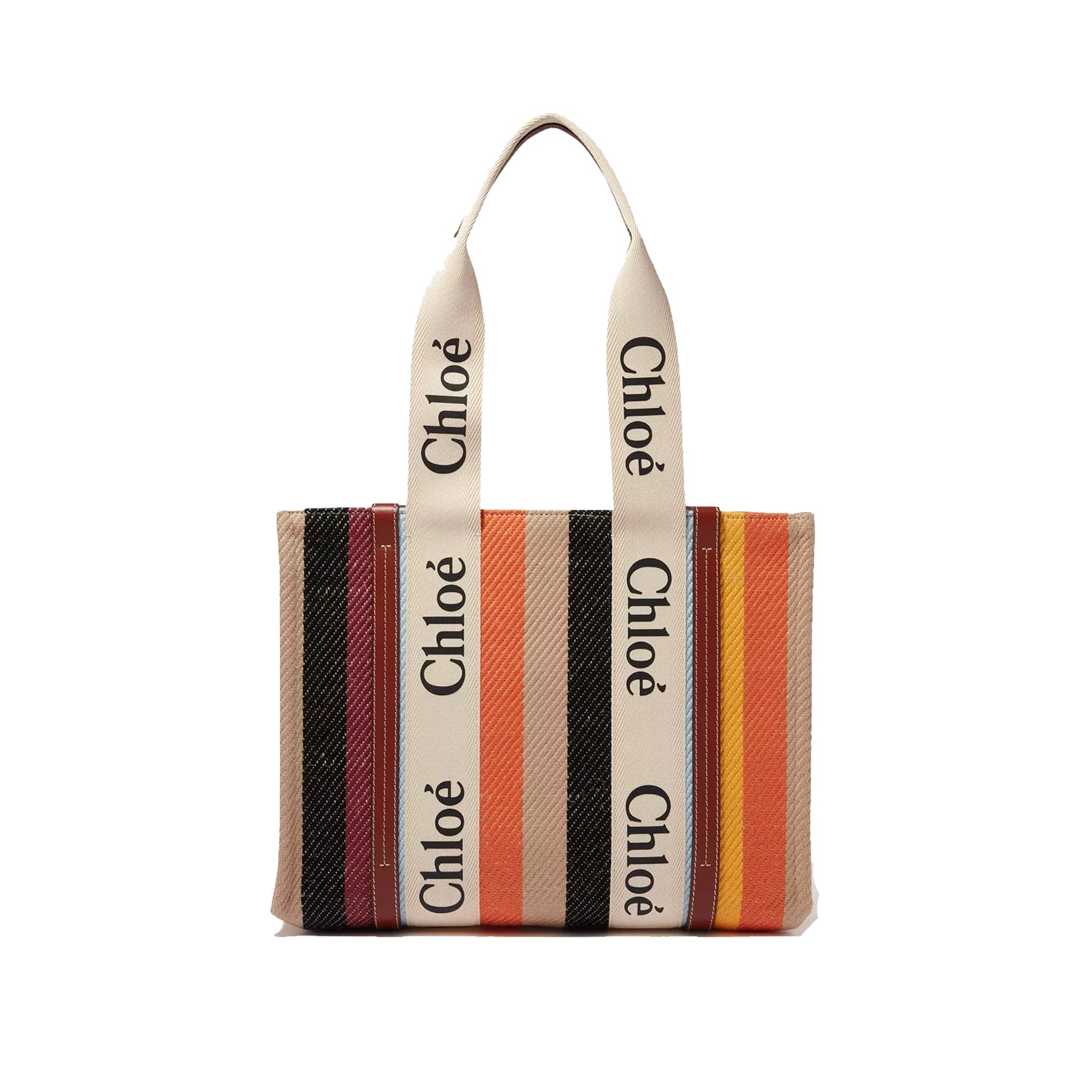 Chloe - Cabas Woody Medium - Femme - Beige