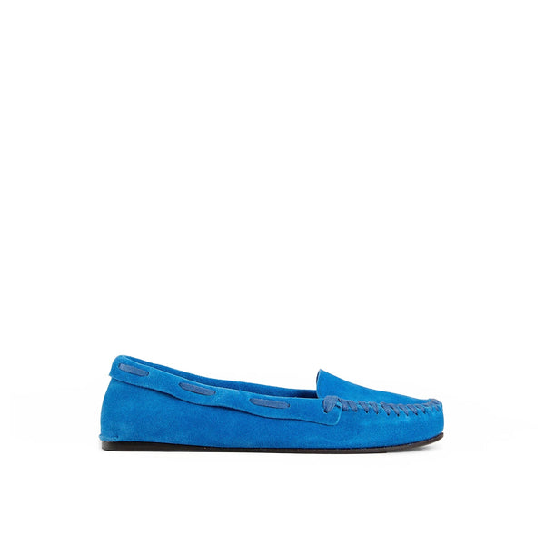 Mocassins The Row Mabel Leather - Blue - Femme