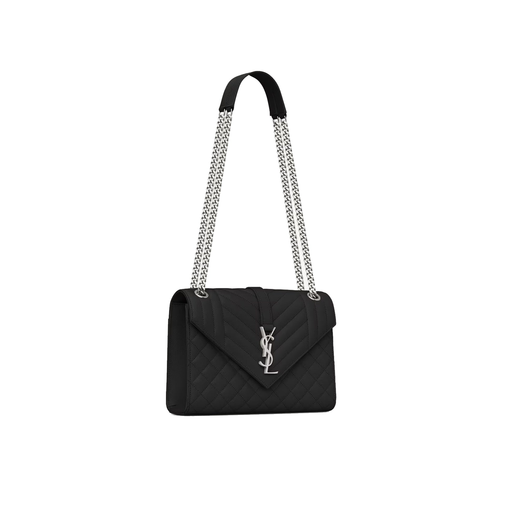 Saint Laurent - Sac Envelope Medium - Femme - Black