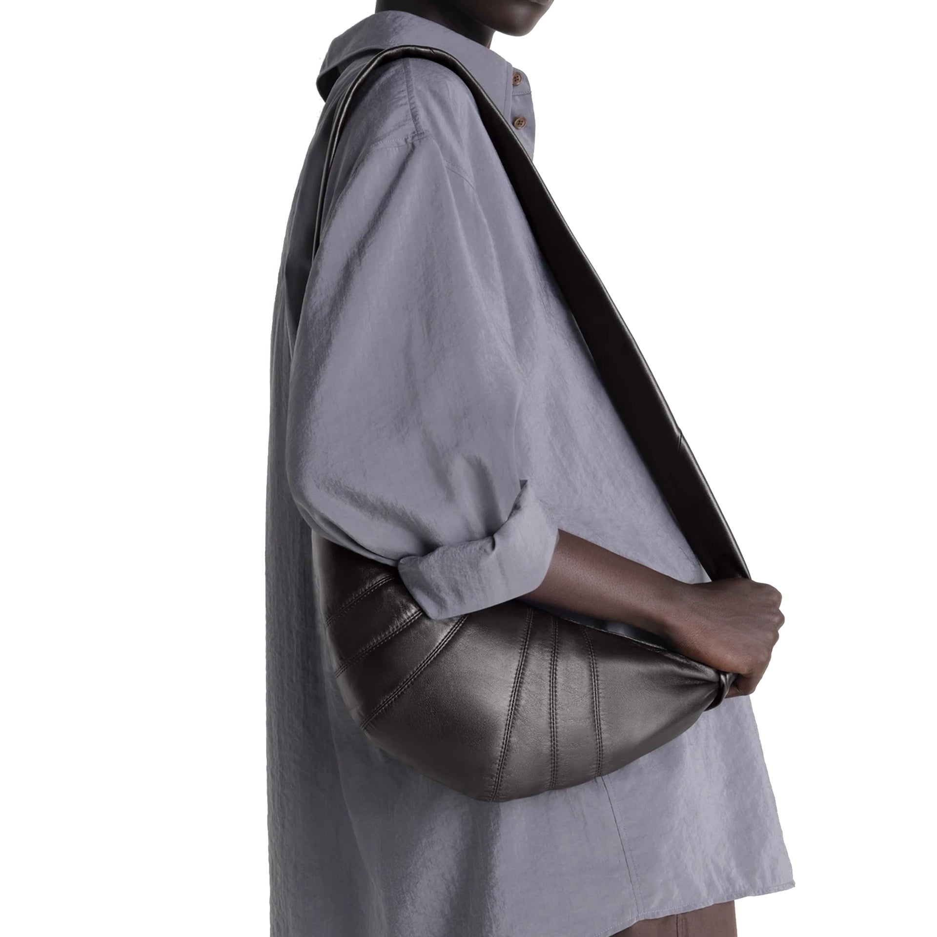 Lemaire - Sac The Croissant Small - Femme - Brown