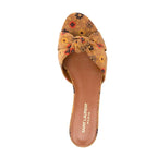 Claquettes Saint Laurent Bianca Knotted Suede - Brown - Femme