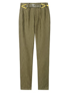 Lily - Pantalon - Vert Moutarde