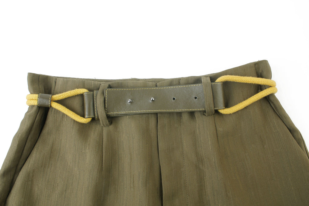 Lily - Pantalon - Vert Moutarde