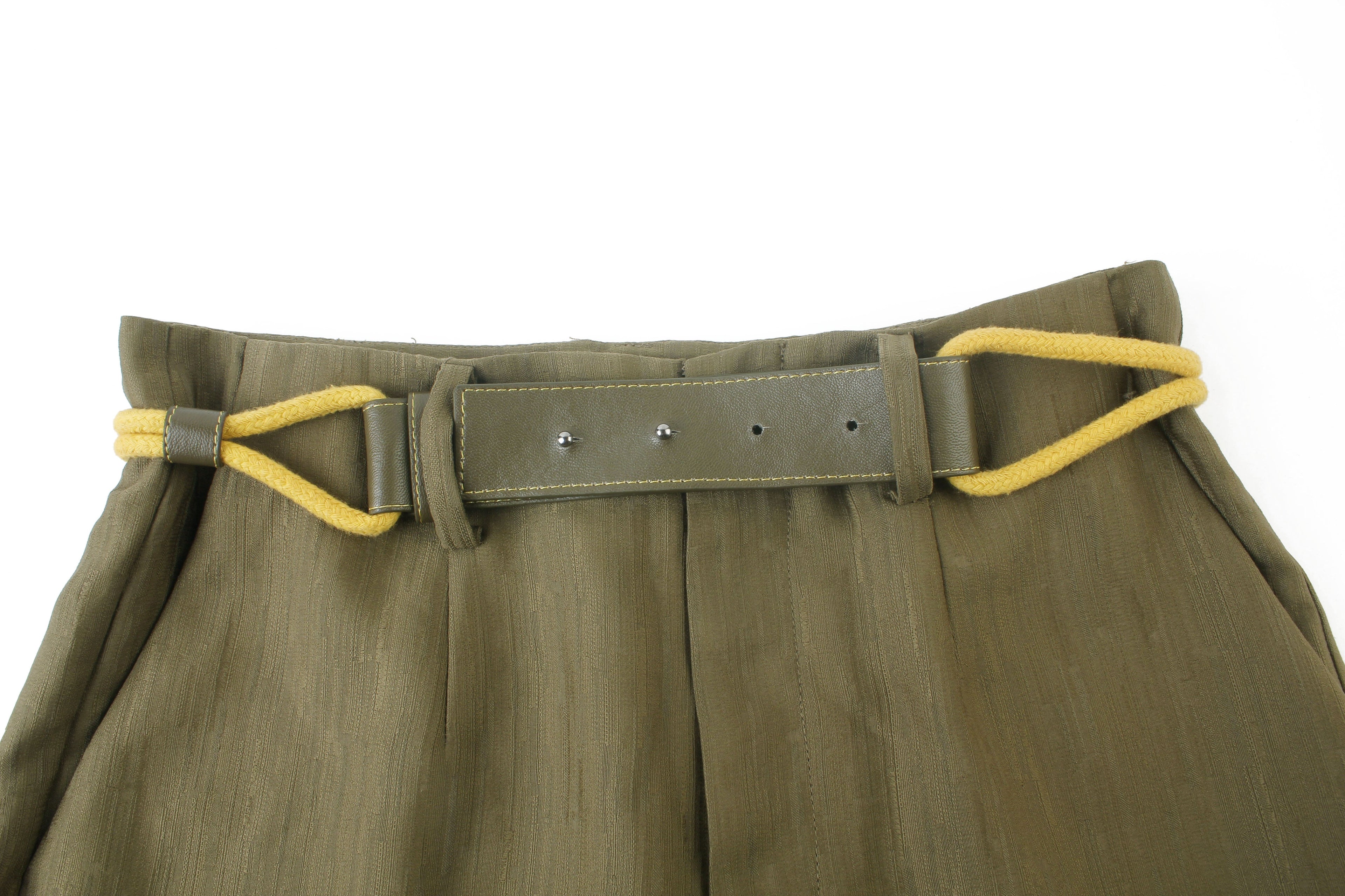 Lily - Pantalon - Vert Moutarde