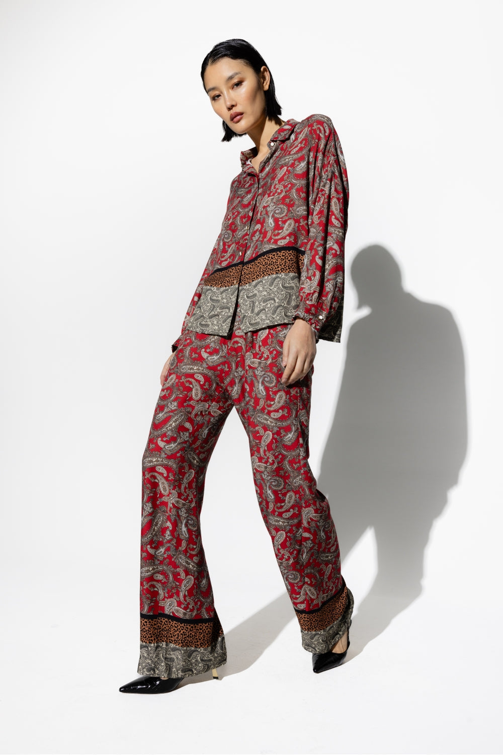 Le Pantalon Large Tracy Leo Cachemire