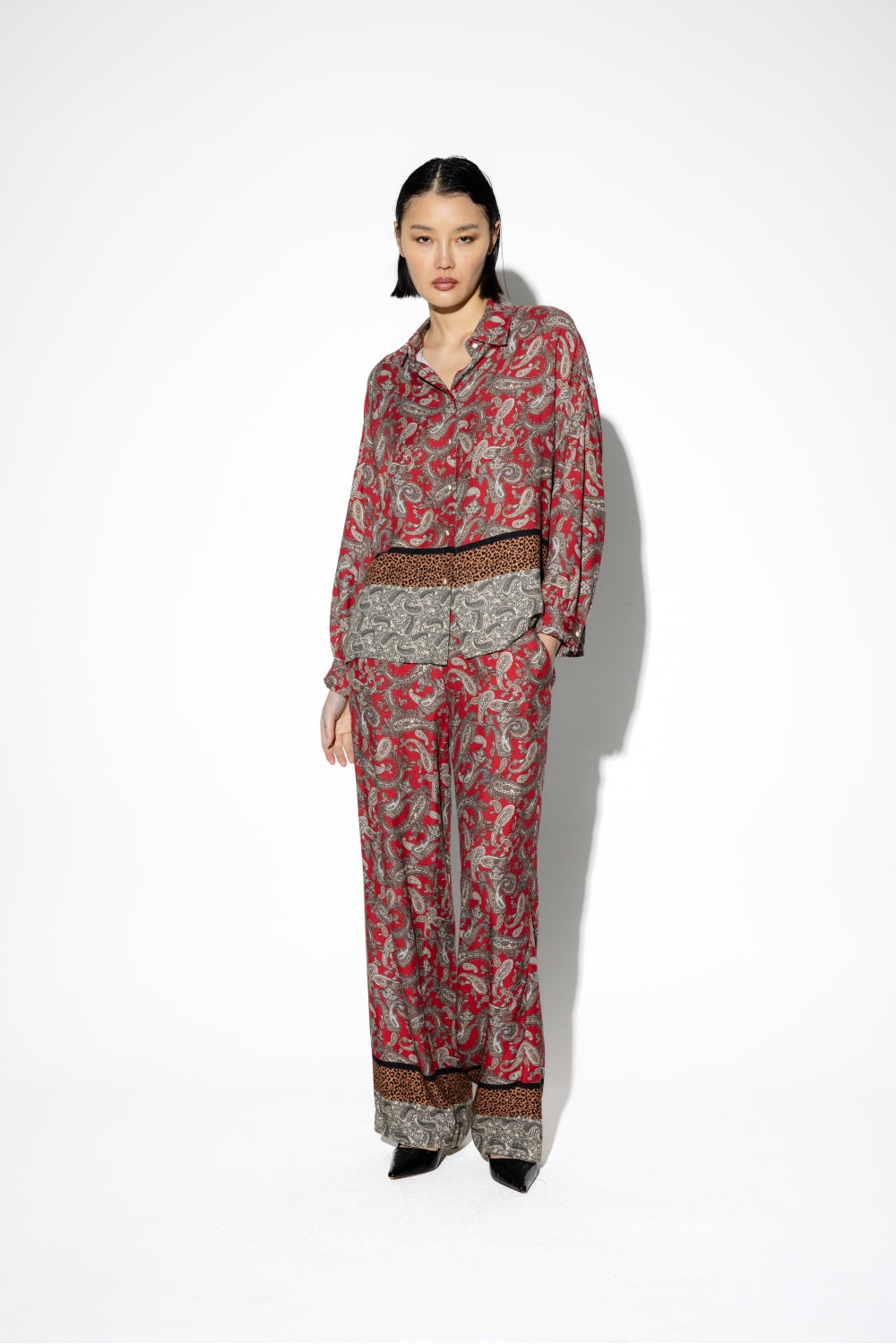 Le Pantalon Large Tracy Leo Cachemire