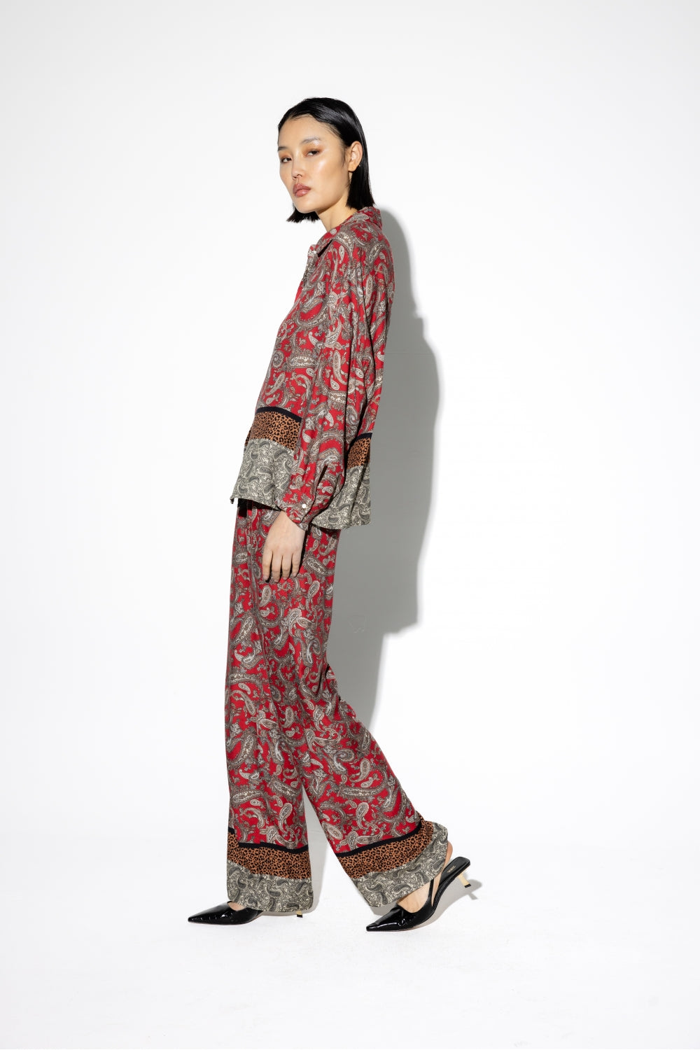 Le Pantalon Large Tracy Leo Cachemire