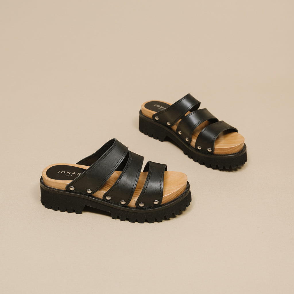 Jonak - Mules Malcolm Cuir  - Noir