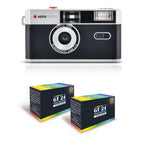 Appareil Argentique 35mm - Noir - 2 Pellicules Couleur Offertes - Agfaphoto