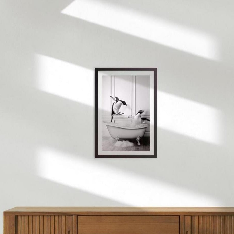 Really Nice Things - Image Encadrée - Penguin Bath