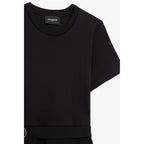 The Kooples - Robe Evasee Detail Ceinture - Black - Femme