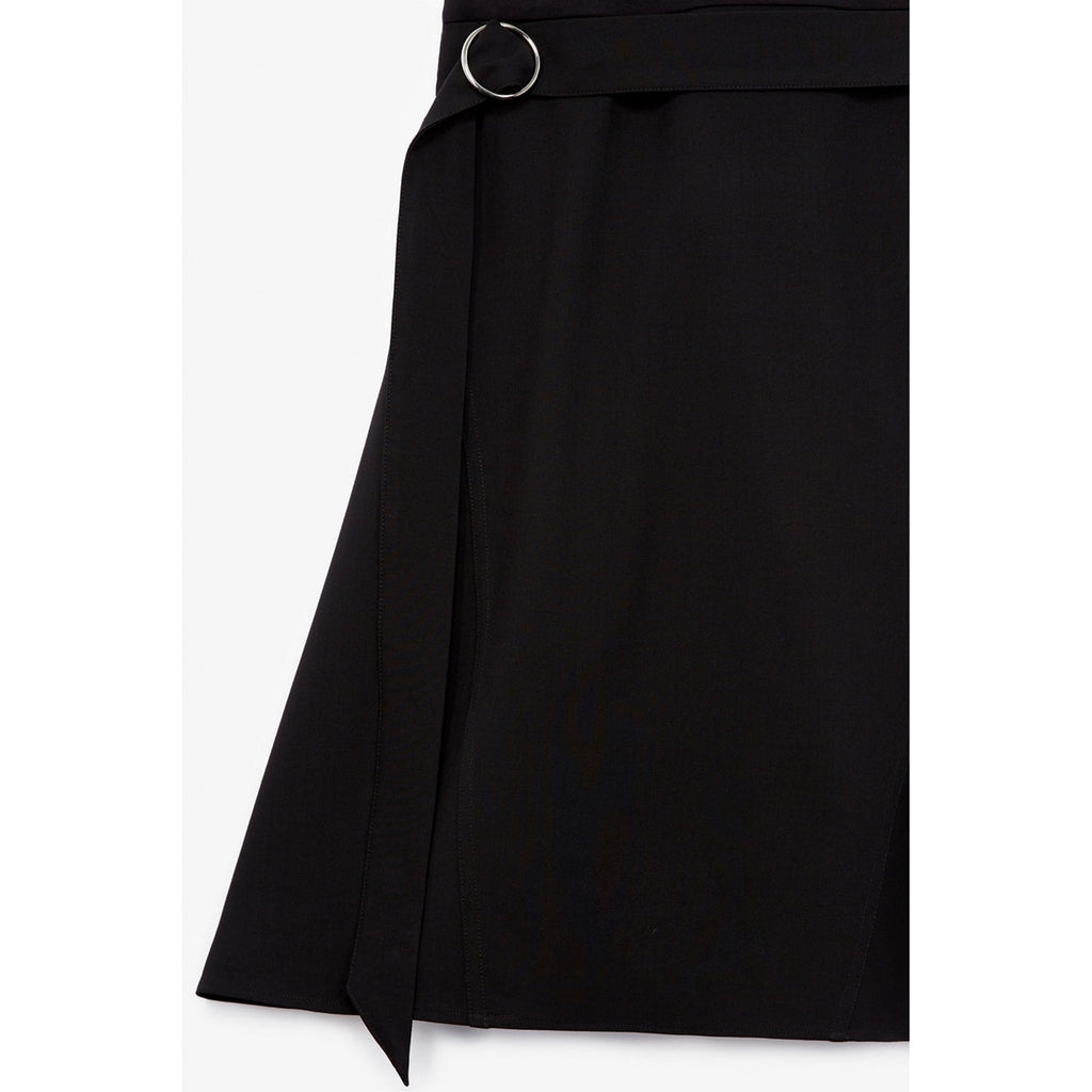 The Kooples - Robe Evasee Detail Ceinture - Black - Femme