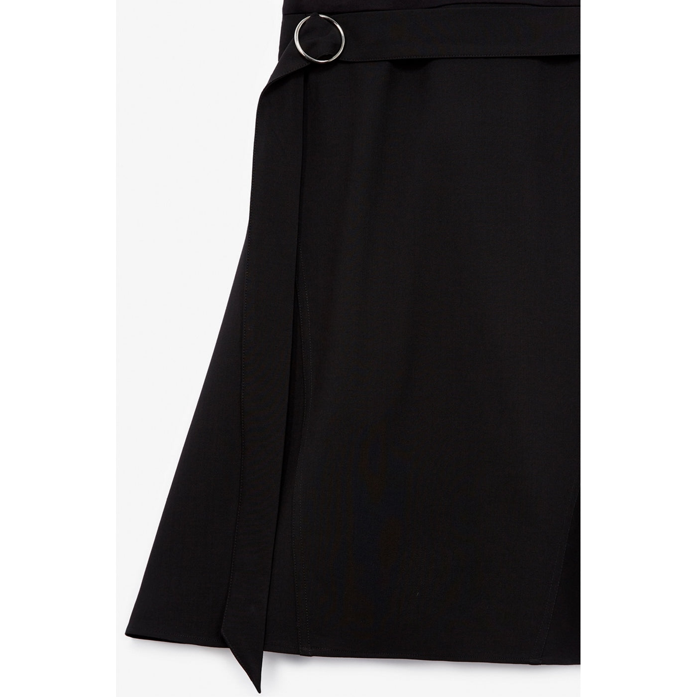The Kooples - Robe Evasee Detail Ceinture - Black - Femme