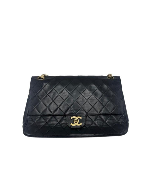 Chanel Vintage Classic Double Flap Bag Leather 25