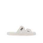 Gcds Rubber Logo Flats Sandals - White - Homme